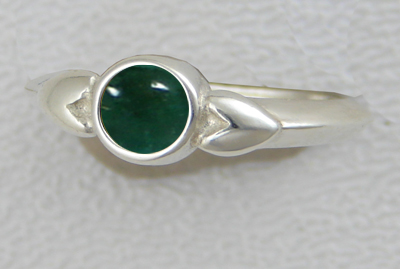 Sterling Silver When Two Hearts Are One Ring With Fluorite Size 10